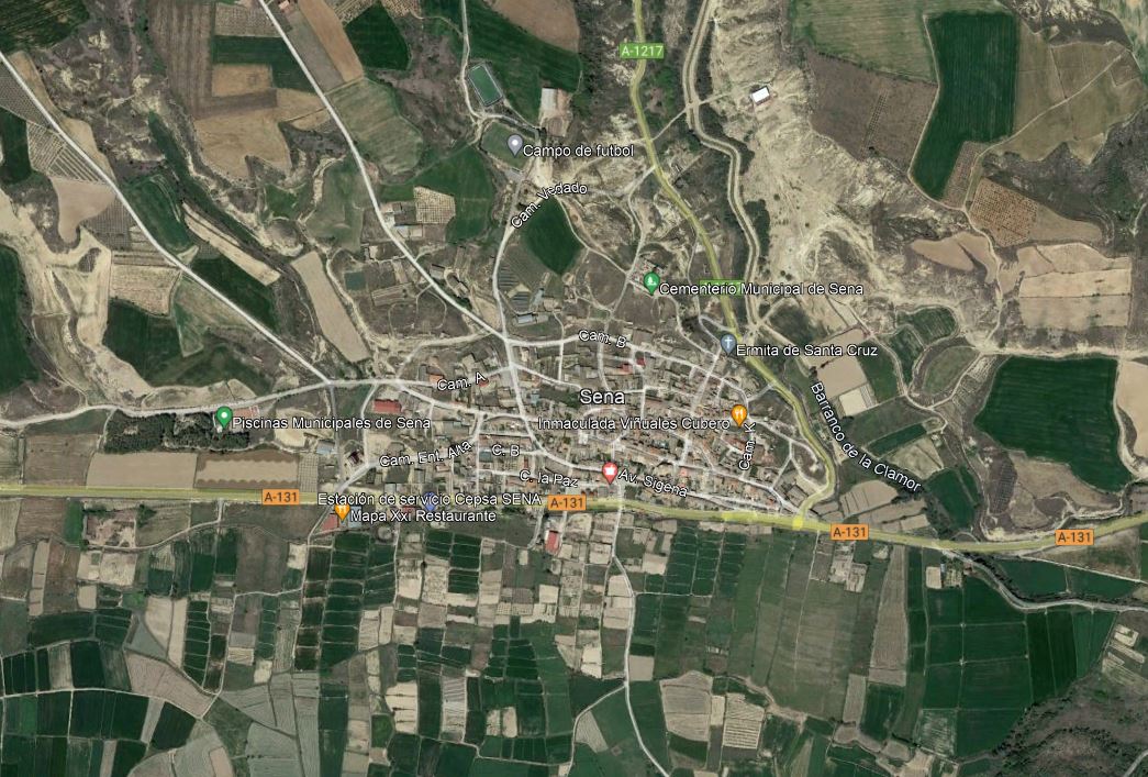 Campo de Tierra en la Partida Espartales o Timoteo llamado Mascarada en termino de Sena (Huesca)